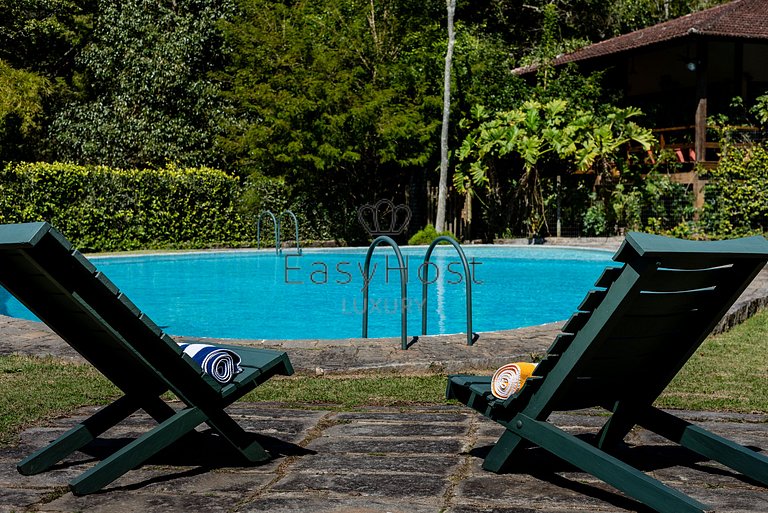 Alquiler de casa en Petrópolis con piscina y sauna